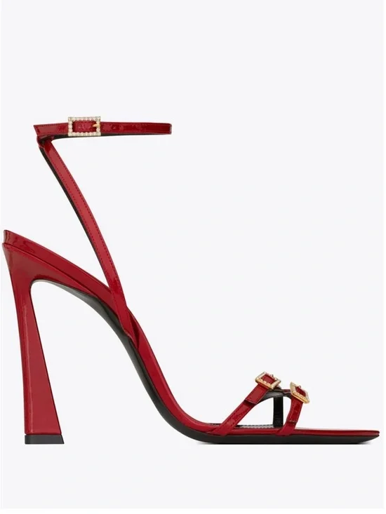 Saint Laurent 110mm Nuit sandals in Tibet Ted - Picture 16 of 17